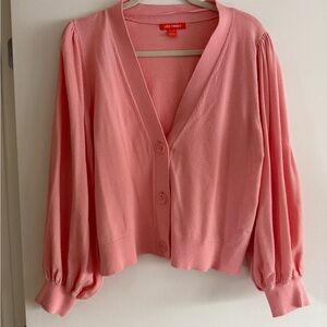 Pink bubble sleeve sweater